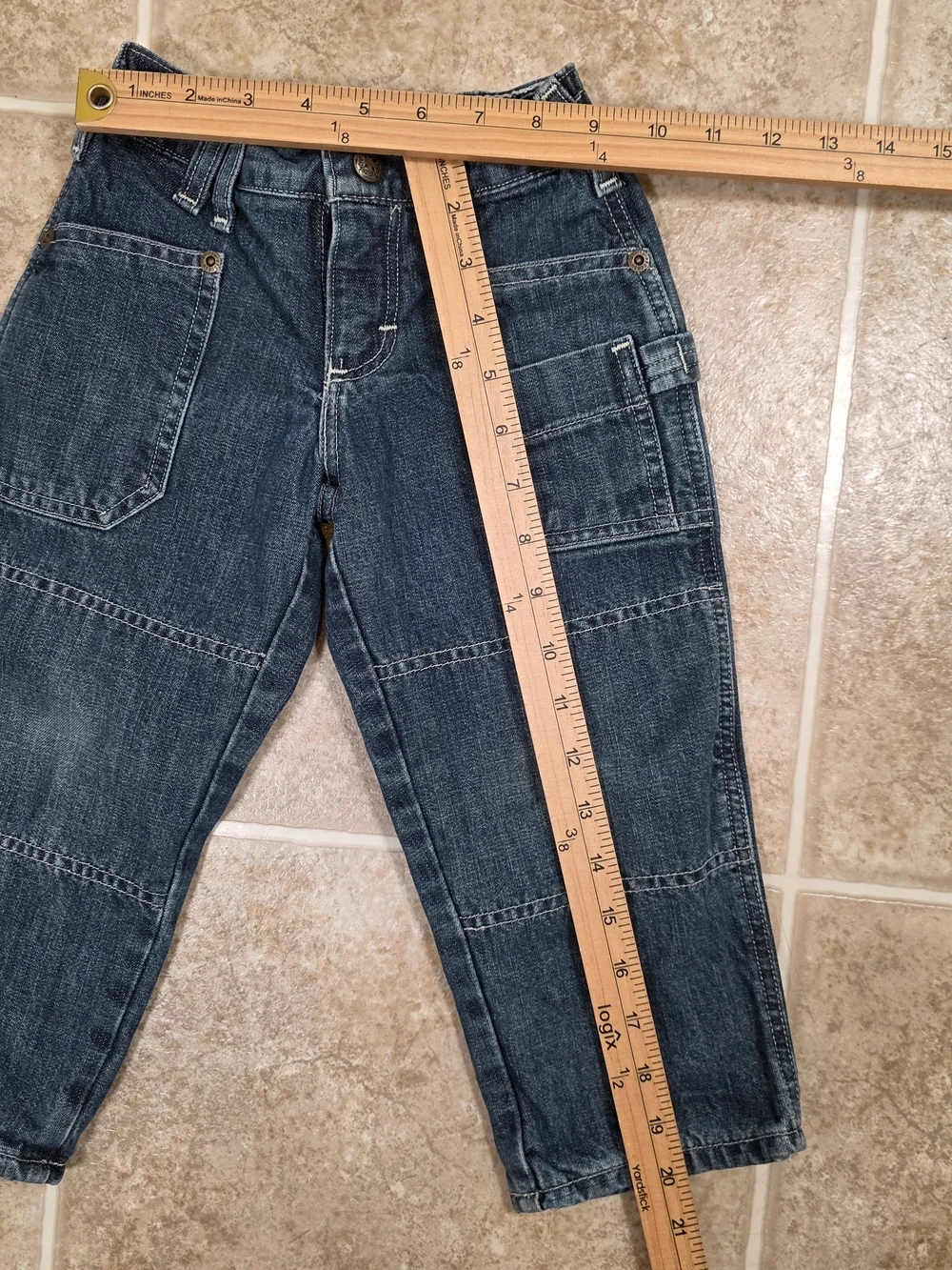OshKosh B’gosh 2T Carpenter Jeans Elastic Waist Cargo Denim